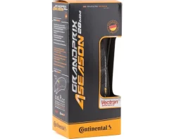 Continental Grand Prix 4-Season Road Tire (Black/Duraskin) (700c) (28mm) (Folding) (MaxGrip Silica/Vectran Breaker)