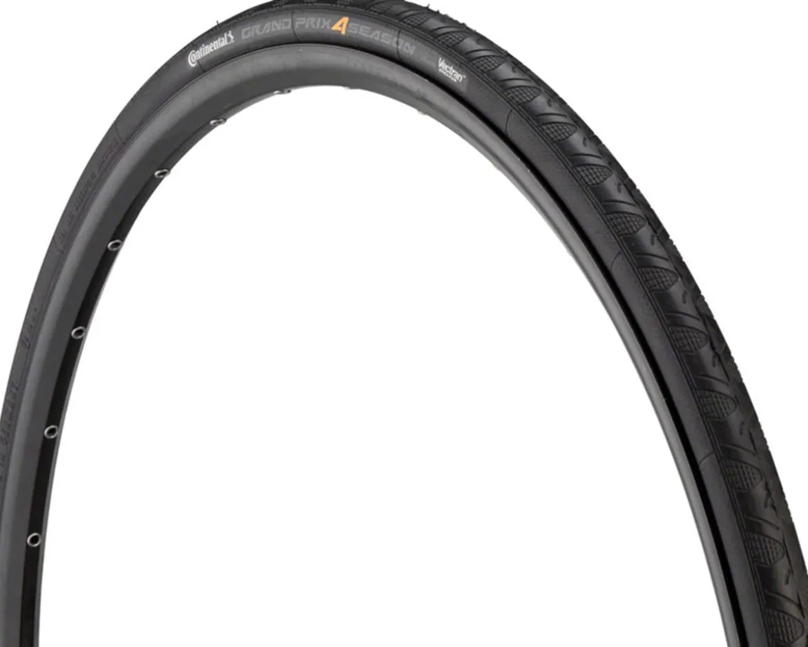 Continental Grand Prix 4-Season Road Tire (Black) (700c) (23mm) (Folding) (MaxGrip Silica/DuraSkin)