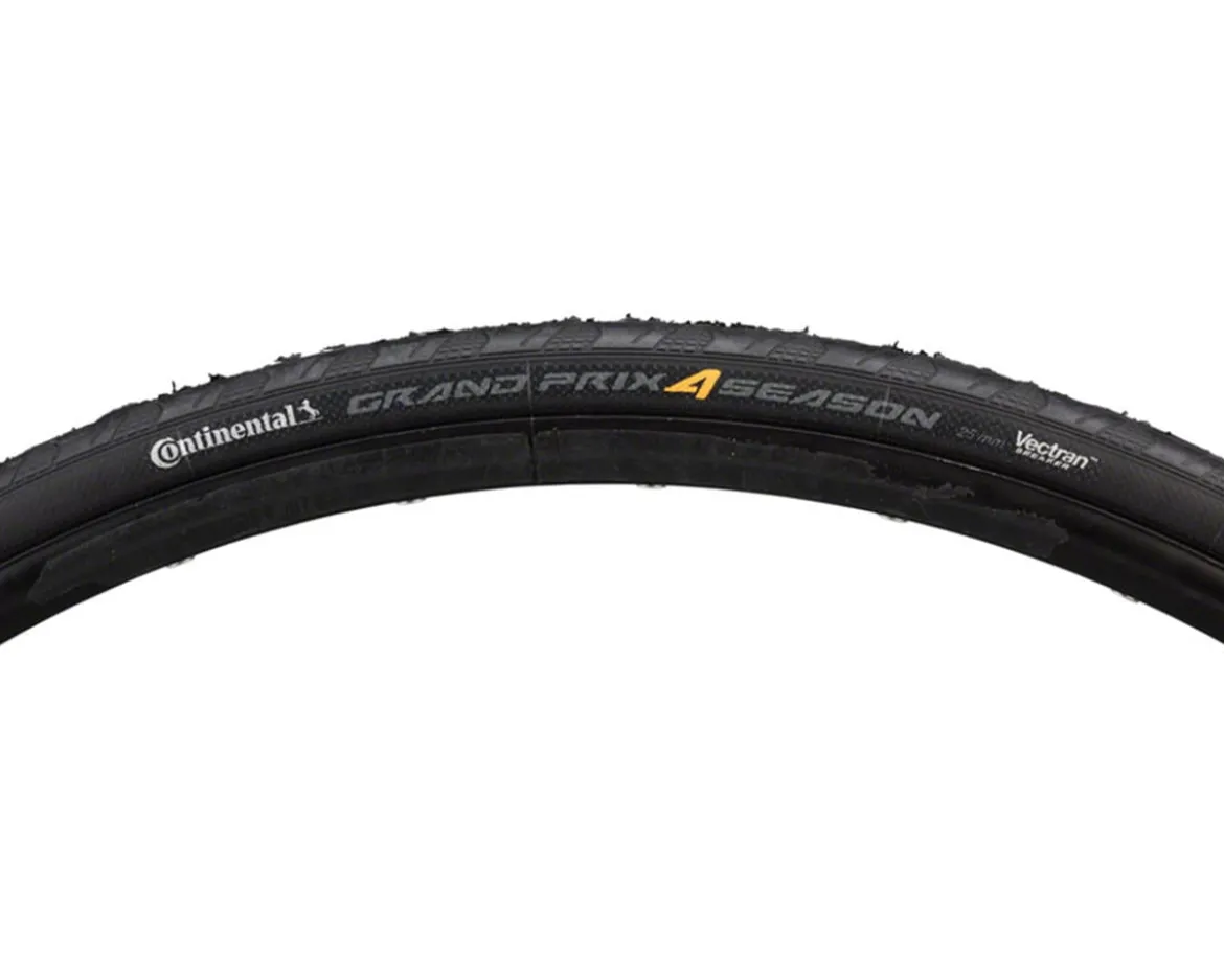 Continental Grand Prix 4-Season Road Tire (Black) (700c) (23mm) (Folding) (MaxGrip Silica/DuraSkin)
