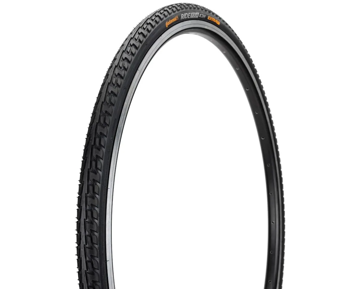 Continental Ride Tour Tire (Black) (700c) (42mm) (Wire) (Extra PunctureBelt) (E25)