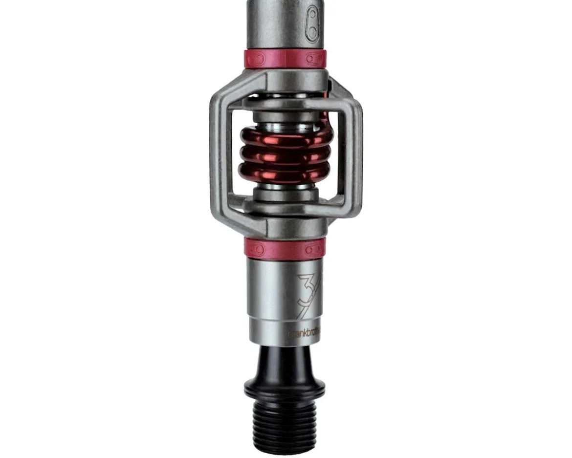 Crankbrothers Egg Beater 3 Pedals (Silver w/Red Spring)