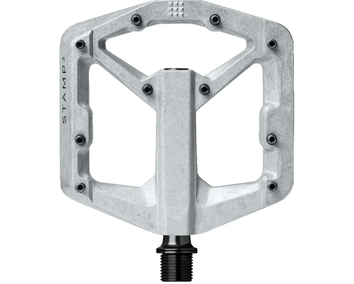 Crankbrothers Stamp 2 Platform Pedals (Raw Silver) (S)