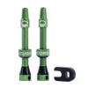 CushCore Air Valve Tubeless Valve Set (Green) (44mm)