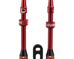 CushCore Air Valve Tubeless Valve Set (Red) (55mm)