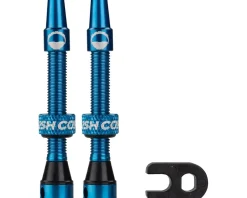 CushCore Air Valve Tubeless Valve Set (Blue) (44mm)