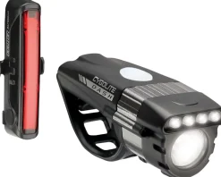 Cygolite Dash Pro 600/Hotrod 50 Headlight & Tail Light Set (Black) (600/50 Lumens)