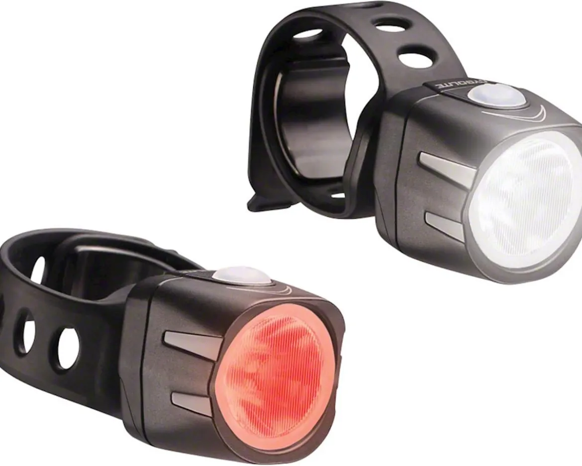 Cygolite Dice HL 150/TL 50 USB Headlight & Tail Light Set (Black) (150/50 Lumens)