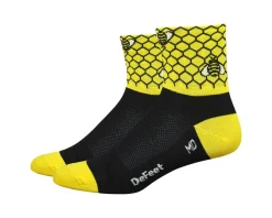 DeFeet Aireator 3" Bee Aware Sock (Yellow/Black) (M)