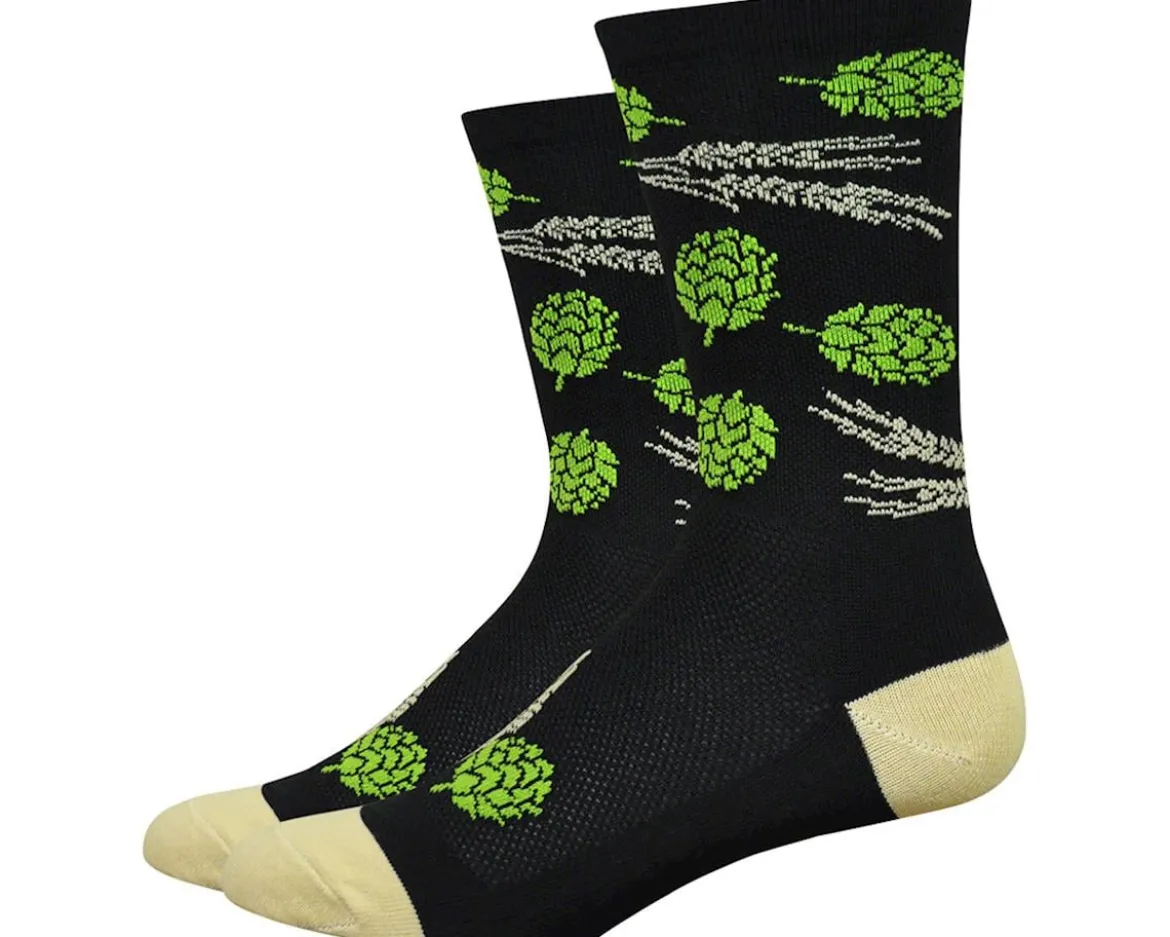 DeFeet Aireator 6" Hops & Barley Socks (Black) (XL)