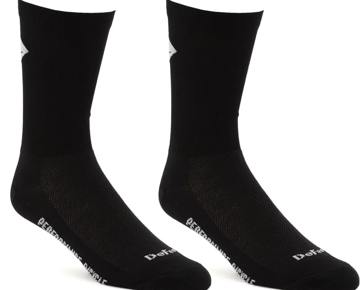 DeFeet Aireator Performance Bicycle 7" Socks (Black/White) (S)