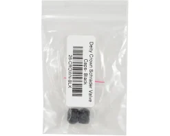 Deity Crown Schrader Valve Caps (Black) (Pair)