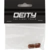 Deity Crown Schrader Valve Caps (Bronze) (Pair)