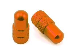 Deity Presta Valve Caps (Orange) (Pair)