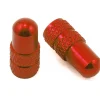 Deity Presta Valve Caps (Red) (Pair)