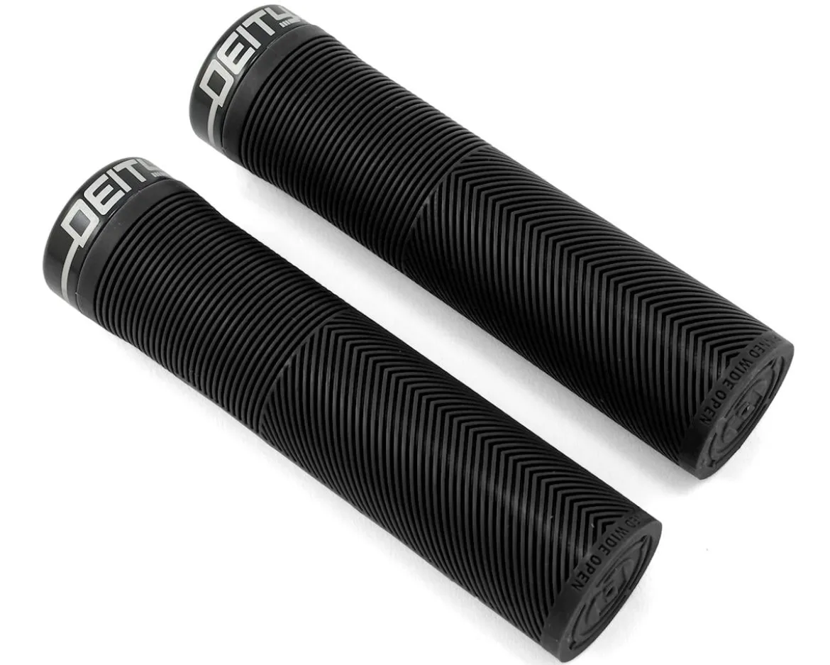 Deity Knuckleduster Lock-On Grips (Black) (132mm)