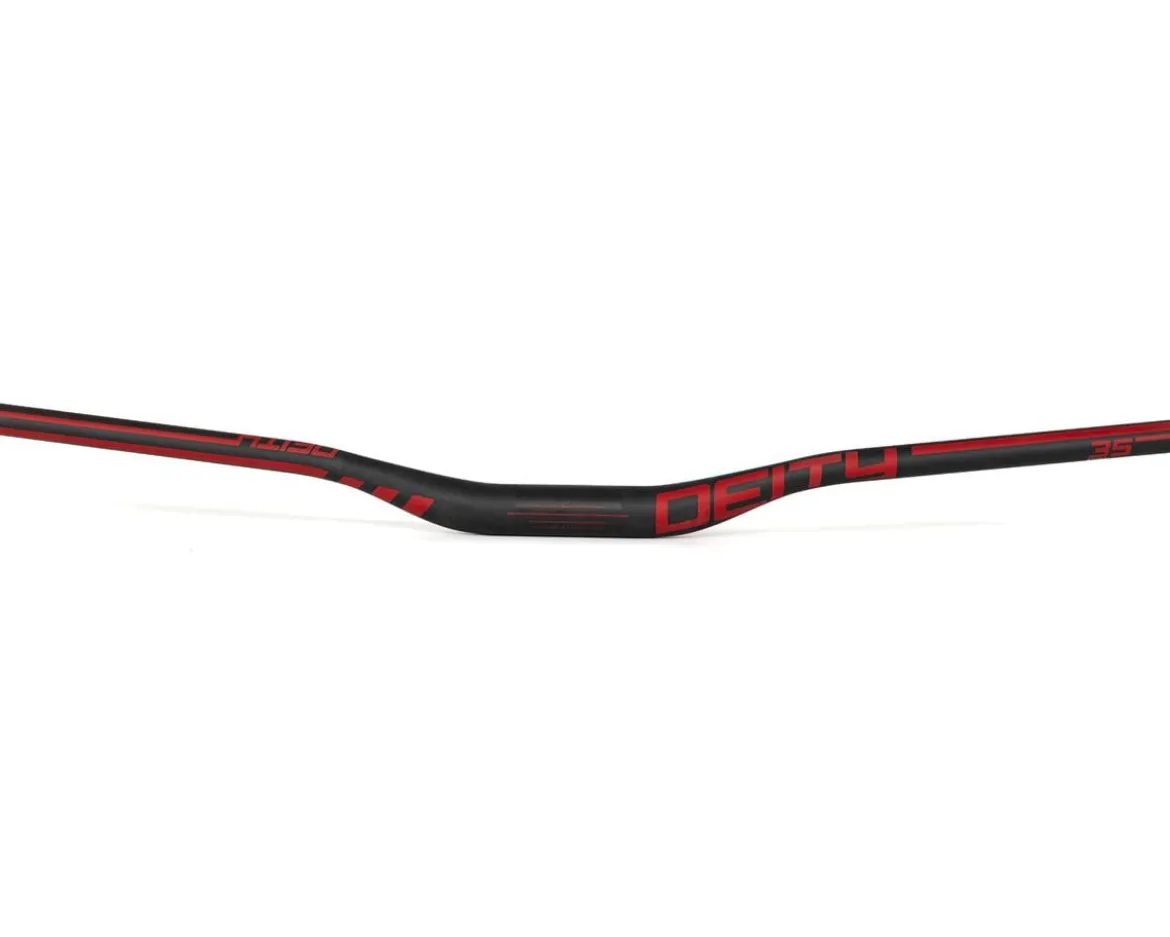 Deity Speedway Carbon Riser Handlebar (Red) (35mm) (30mm Rise) (810mm) (5/9° Sweep)