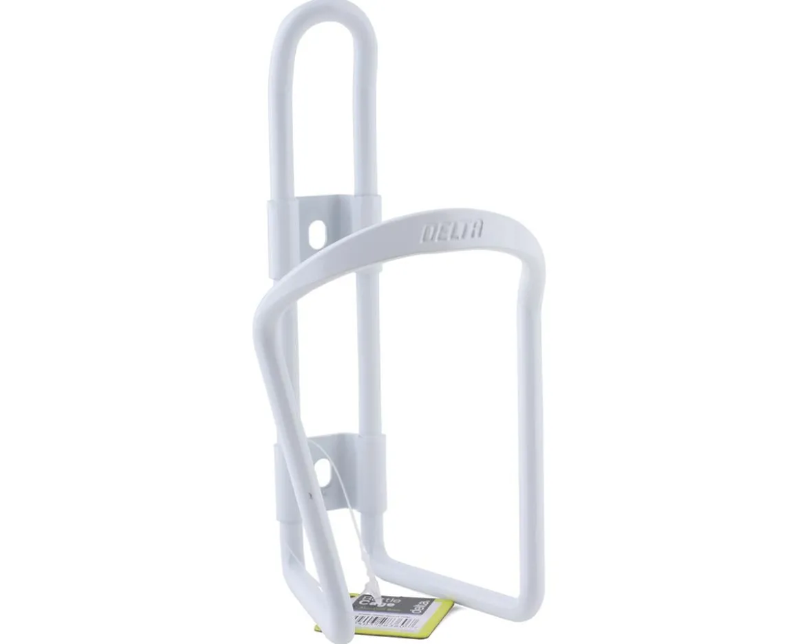 Delta Alloy Water Bottle Cage (White)