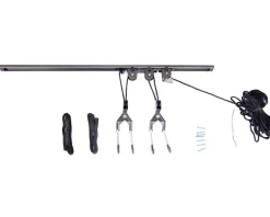 Delta Ceiling Hoist Pro Bike Storage Rack (Black) (1 Bike) (w/ Straps)
