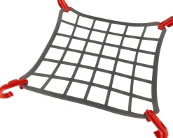 Delta Elasto Cargo Net for Bike Mounted Racks (Grey/Red)