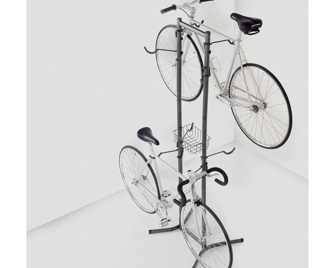 Delta Freestanding Bike Rack (Silver) (4 Bikes)