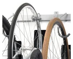 Delta Heavy Duty Rail Bike Rack (Silver) (6 Bikes)