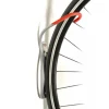 Delta Leonardo Wall Storage Bike Rack (Silver/Red) (No Wheel Tray) (1 Bike)