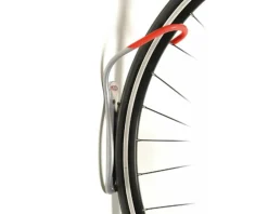 Delta Leonardo Wall Storage Bike Rack (Silver/Red) (No Wheel Tray) (1 Bike)