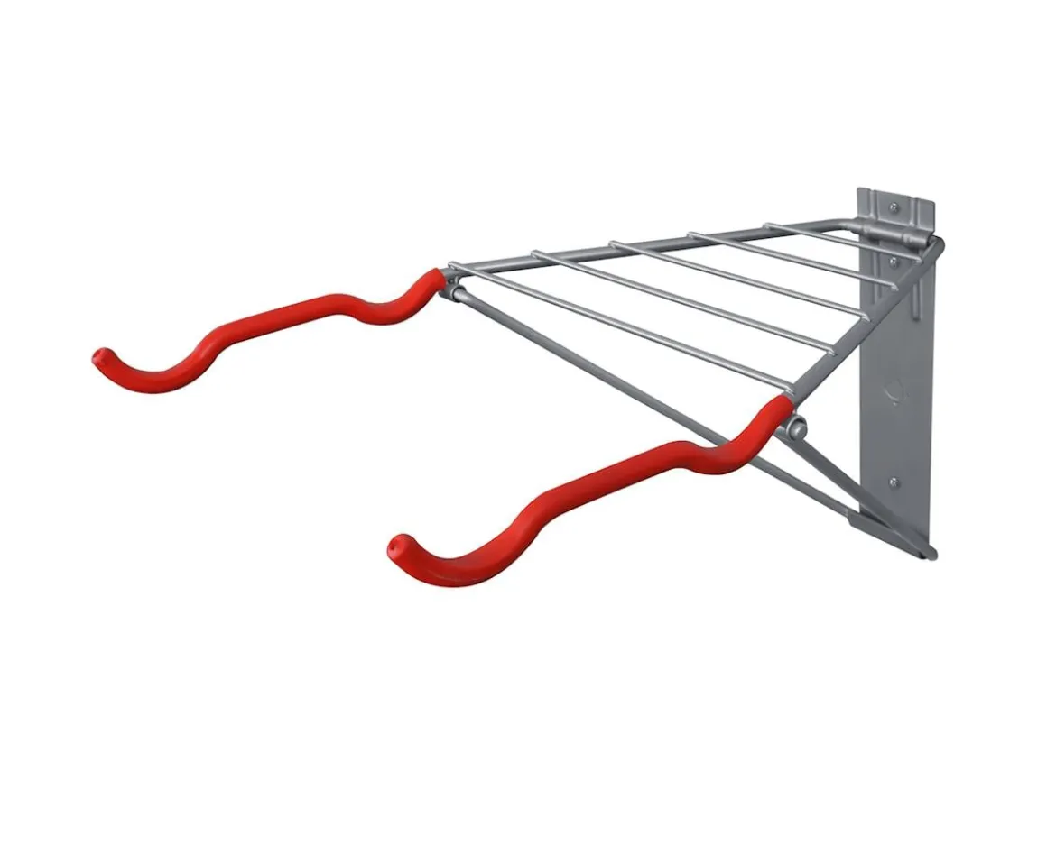 Delta Pablo Folding Bike Rack (Grey/Red) (2 Bikes)