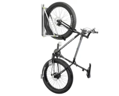 Delta Pivot Wall Storage Bike Rack (Silver) (w/ Wheel Tray) (1 Bike)