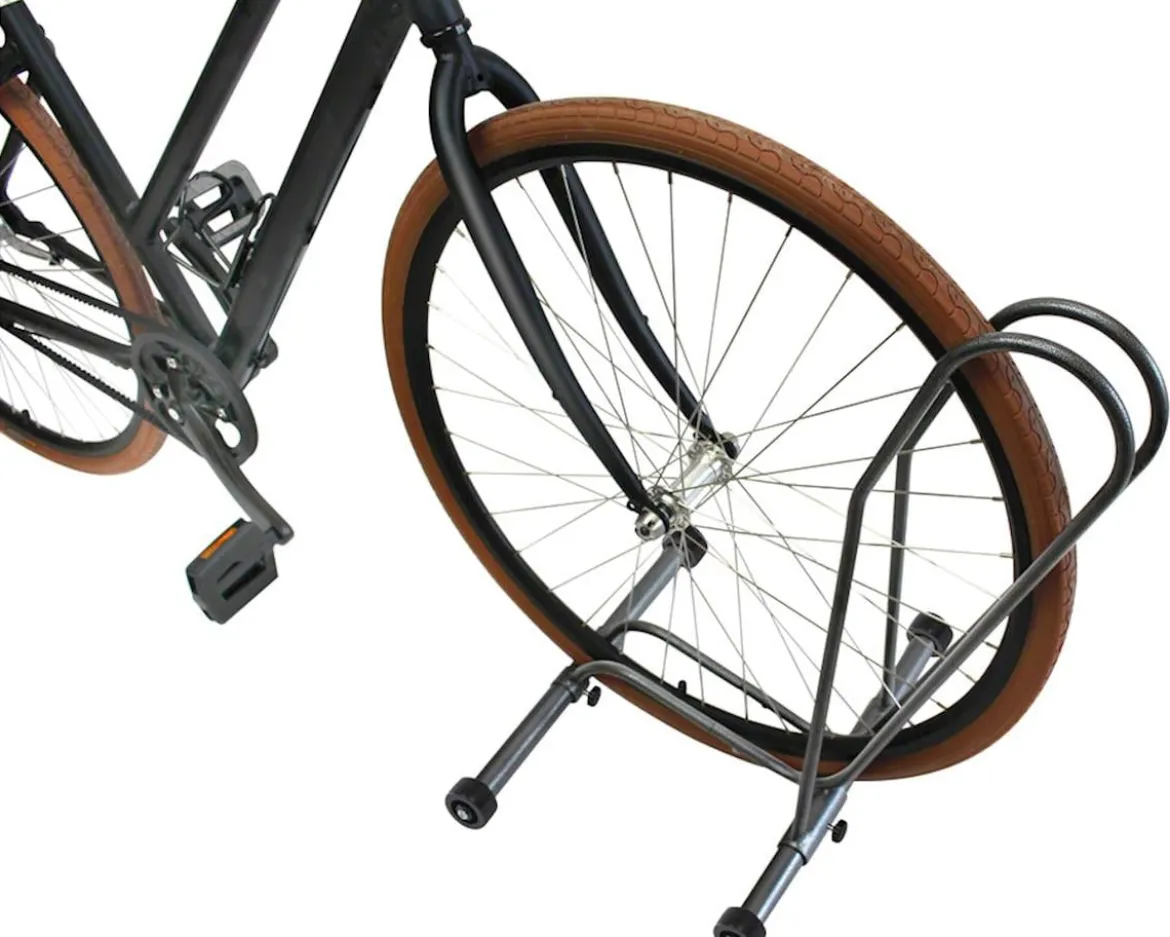 Delta Shop Rack Adjustable Floor Stand w/ Wheels (Holds One Bike)