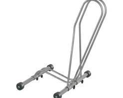 Delta Shop Rack Adjustable Floor Stand w/ Wheels (Holds One Bike)