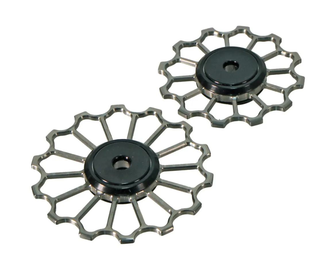 5Dev Titanium Derailleur Jockey Wheels (SRAM AXS E1/2024+) (RED/Force/Rival)