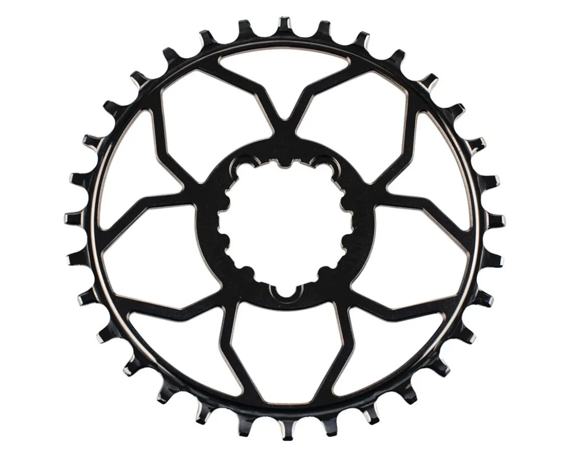 5Dev T-Type 3-Bolt Chainring (Black) (3mm Offset) (30T)