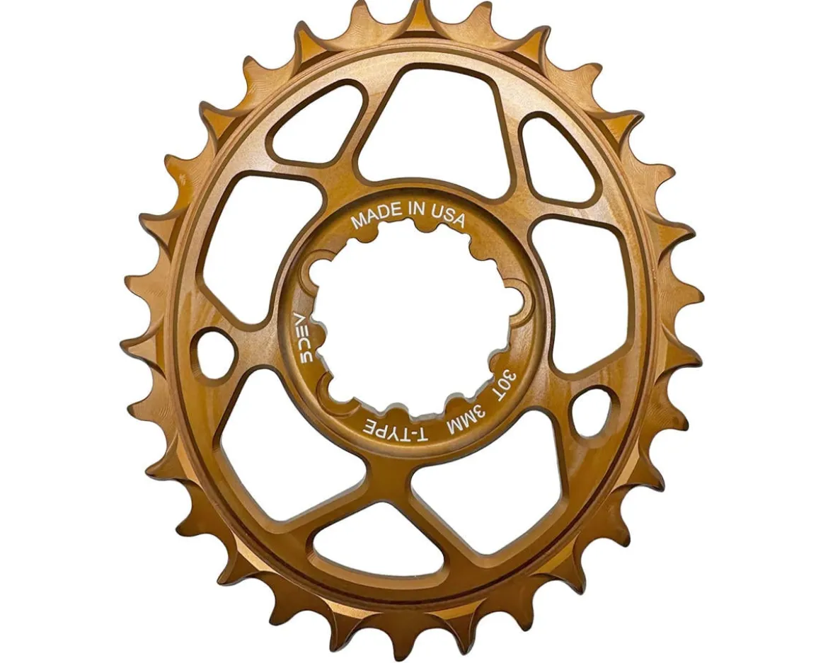 5Dev T-Type Oval 3-Bolt Chainring (Kash) (3mm Offset) (30T)