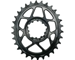 5Dev T-Type Oval 3-Bolt Chainring (Black) (3mm Offset) (30T)