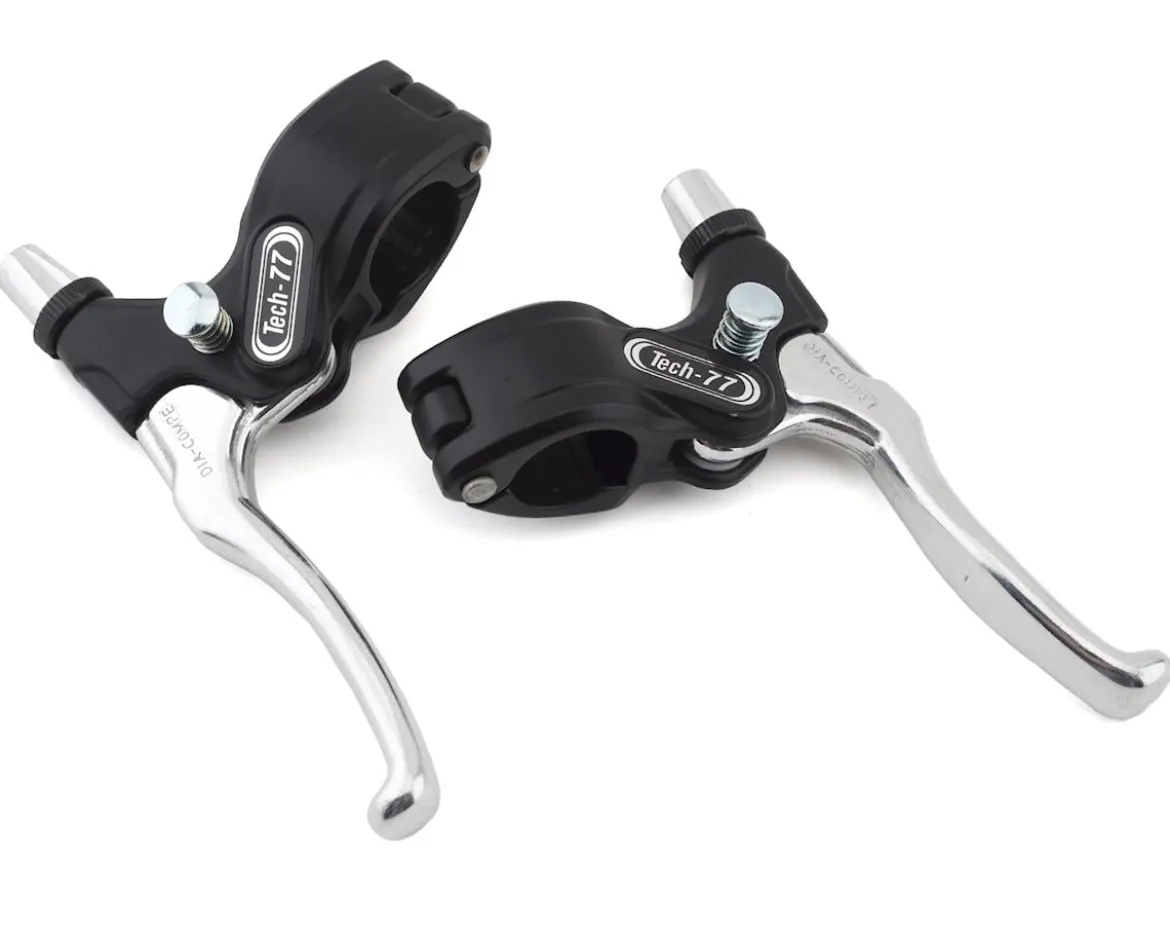 Dia-Compe Tech 77 Brake Levers (Black/Silver) (Pair)
