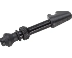 DT Swiss Aluminum Tubeless Presta Valve (Black) (Single) (40mm) (w/ Cylindrical Rim Nut)