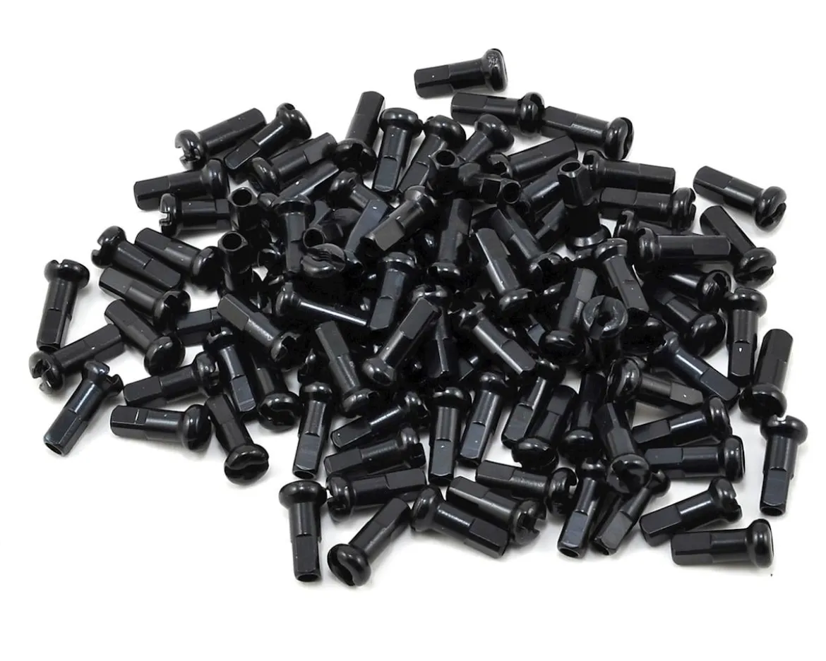DT Swiss Alloy Nipples (Black) (2.0 x 12mm) (Box of 100)