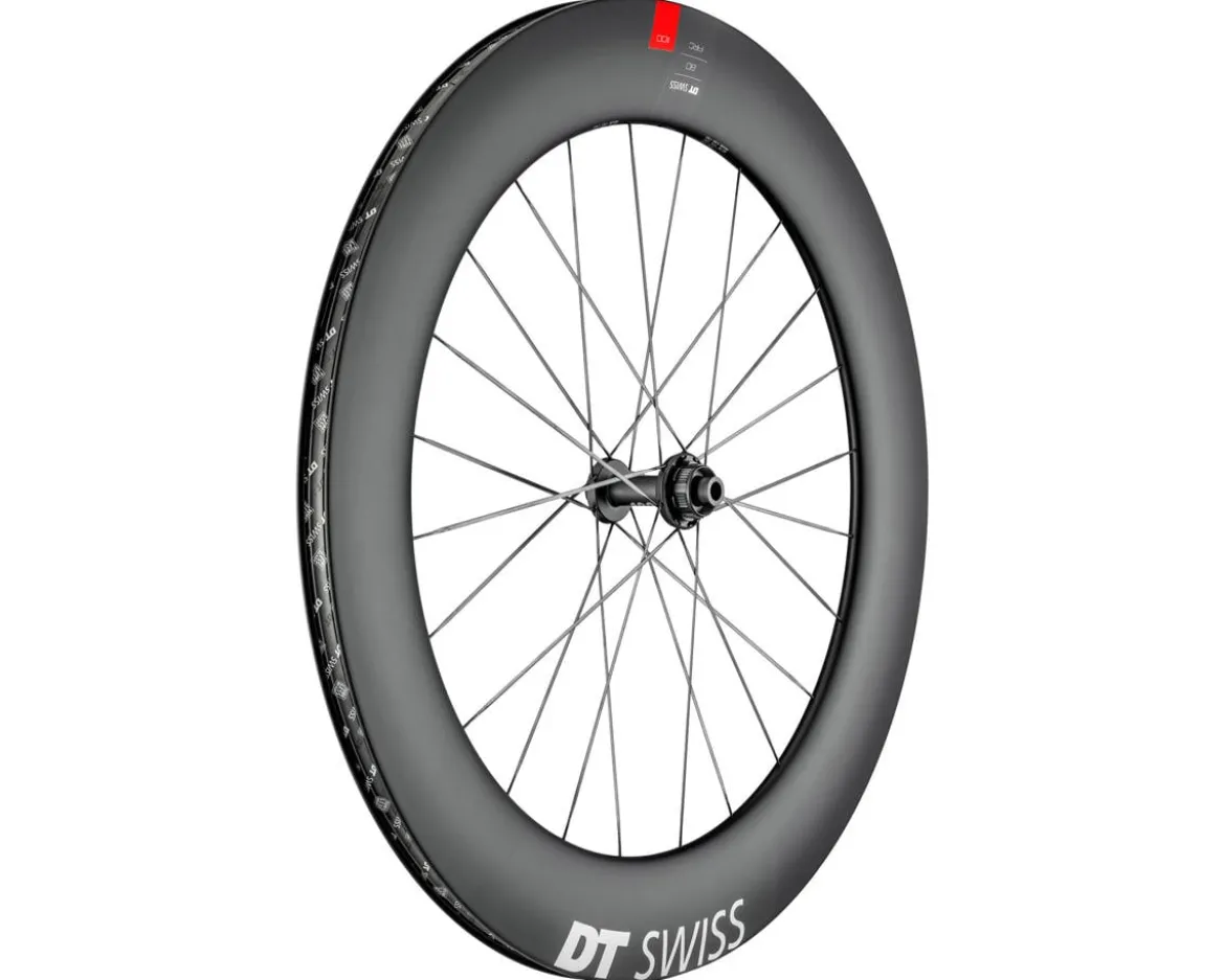 DT Swiss ARC 1100 DiCut Front Road Wheels (Black) (Centerlock) (80mm Depth) (12 x 100mm) (700c)