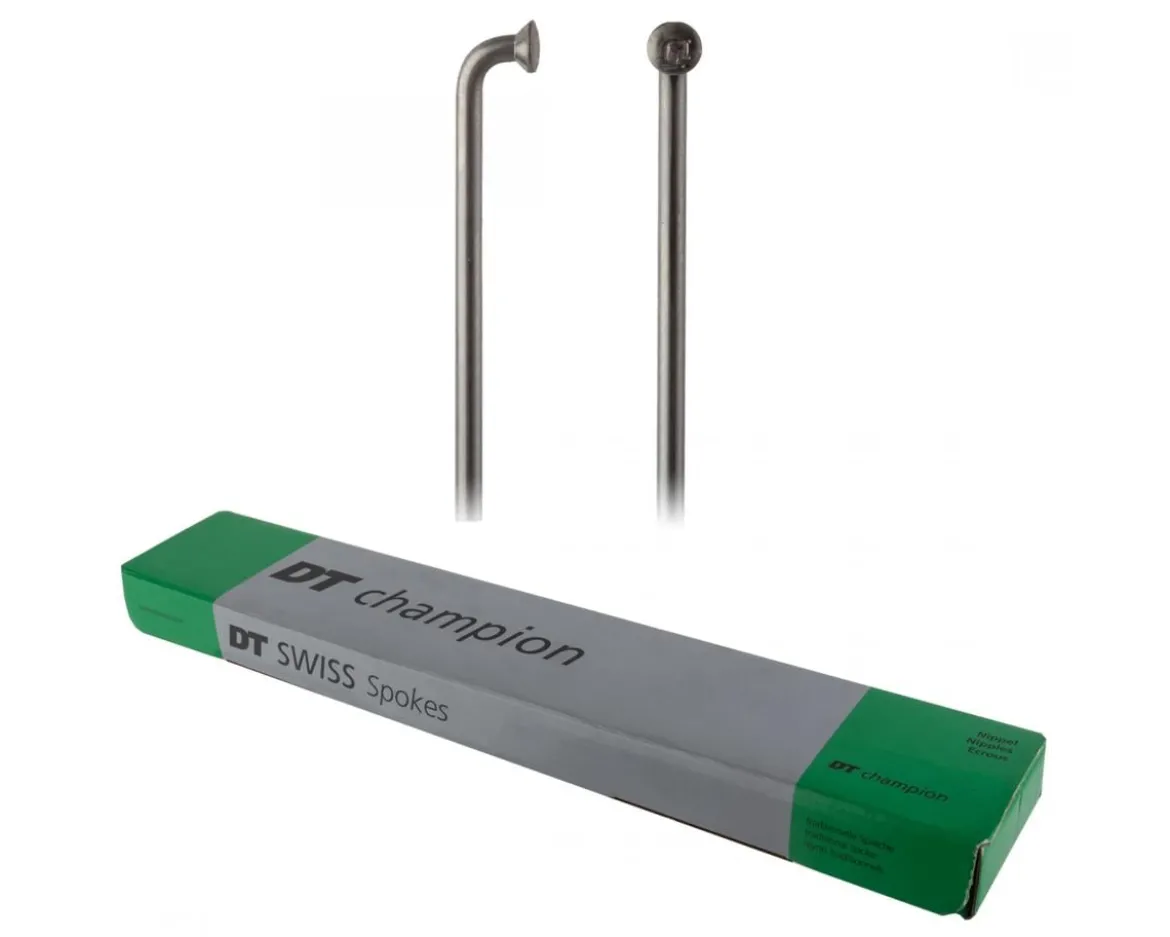 DT Swiss Champion Spokes (Silver) (2.34mm) (J-Bend) (Box of 100) (146mm)