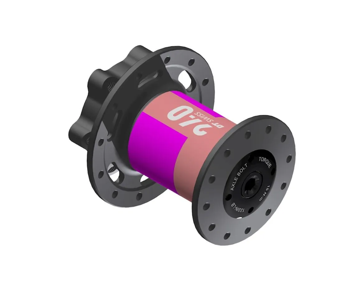DT Swiss 240 Front Hub for Cannondale Lefty (Black/Red) (6-Bolt) (Lefty x 100mm) (28H)
