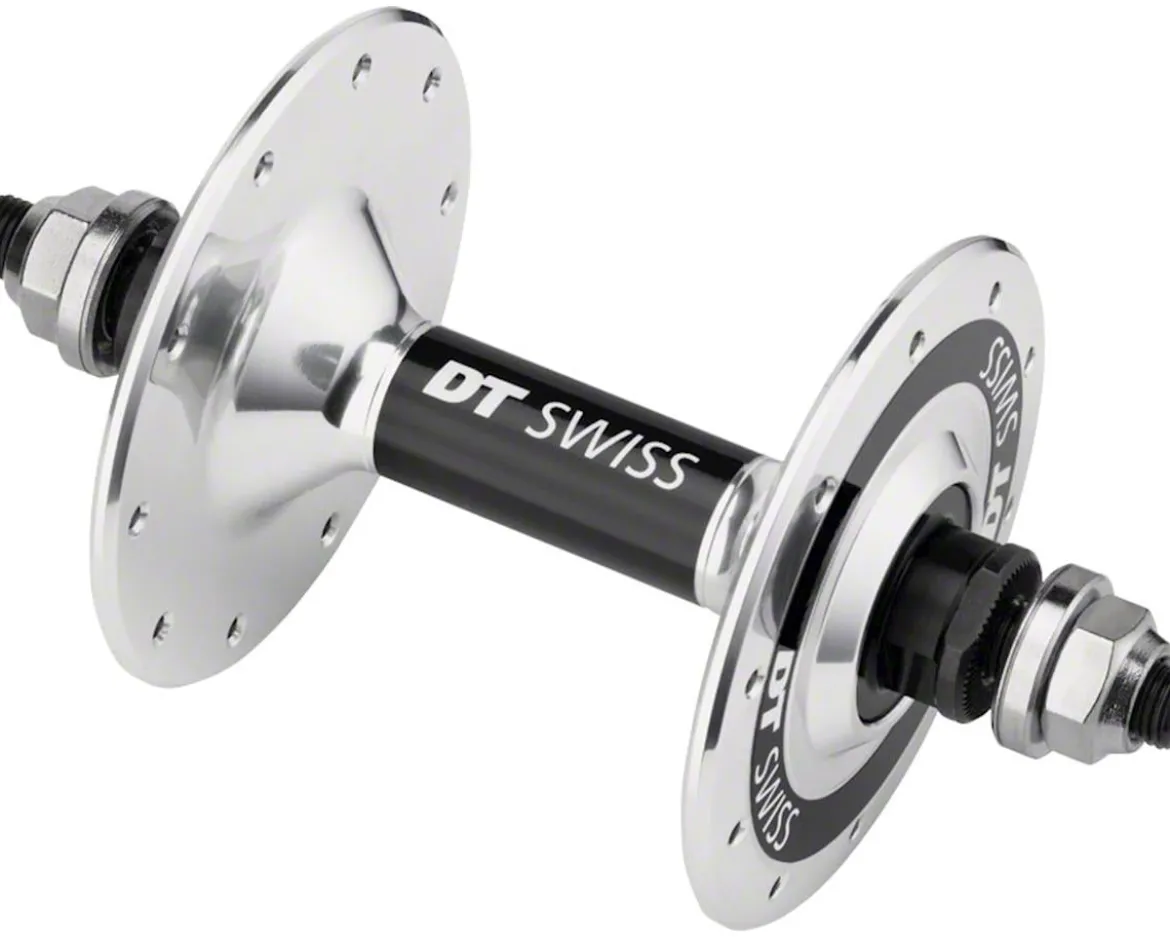 DT Swiss Front Track Hub (Polished) (20H) (9 x 1 Threaded x 100mm)