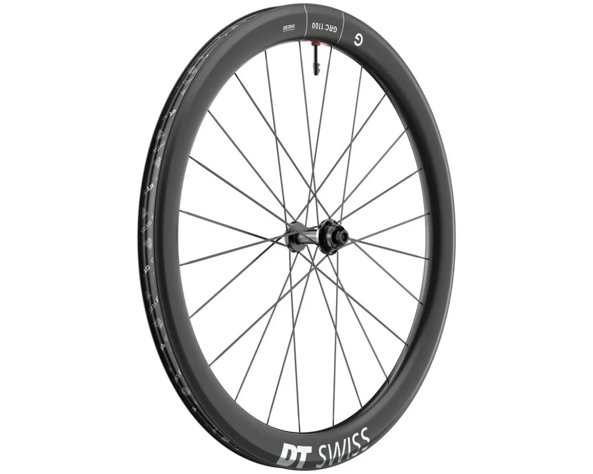 DT Swiss GRC 1100 Dicut 50 Carbon Gravel Wheels (Black) (Front) (12 x 100mm) (700c) (Centerlock) (Ratchet EXP 36)