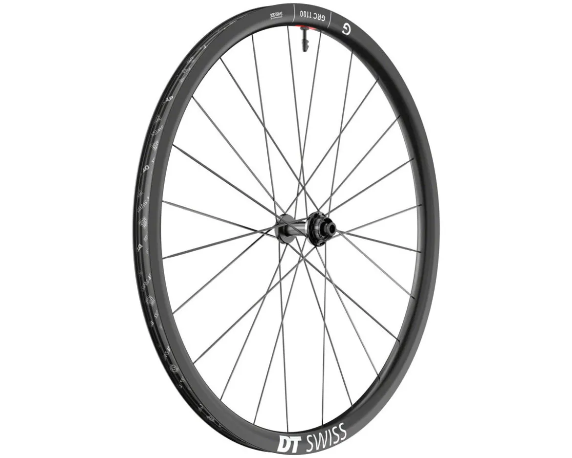 DT Swiss GRC 1100 Dicut 30 Carbon Gravel Wheels (Black) (Front) (12 x 100mm) (700c) (Centerlock) (Tubeless)