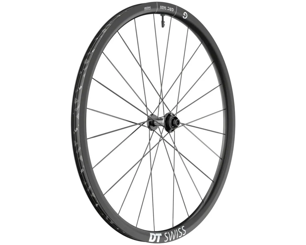 DT Swiss GRC 1400 Dicut 30 Carbon Gravel Wheels (Black) (Front) (12 x 100mm) (700c) (Centerlock) (Tubeless)