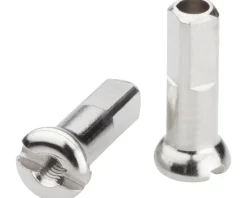 DT Swiss Pro Head Brass Spoke Nipples (Silver) (2.0 x 14mm) (Box of 100)