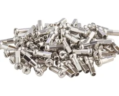 DT Swiss Pro Head Brass Spoke Nipples (Silver) (2.34 x 14mm) (Box of 100)