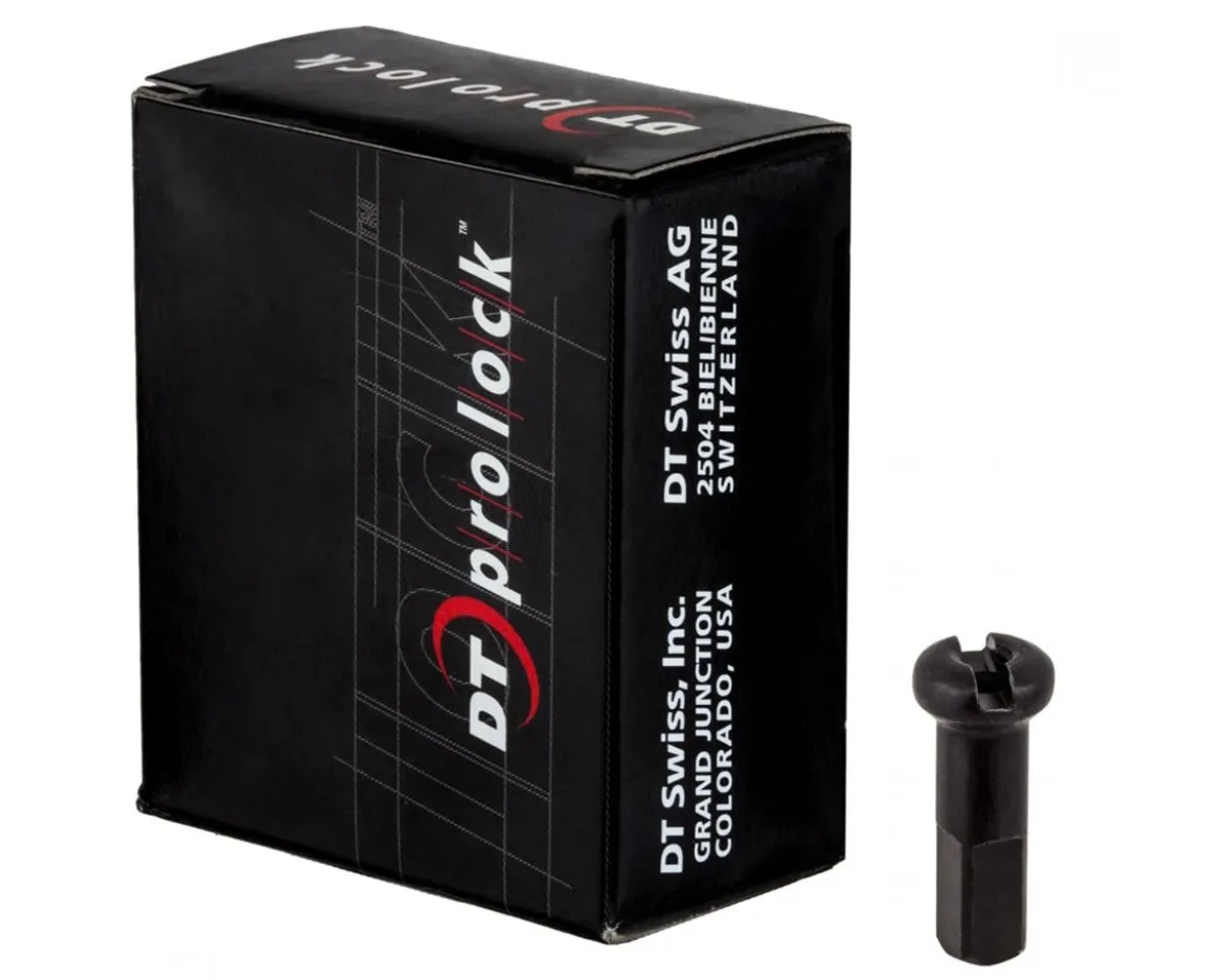 DT Swiss ProLock Brass Nipples (Black) (2.0 x 14mm) (Box of 100)