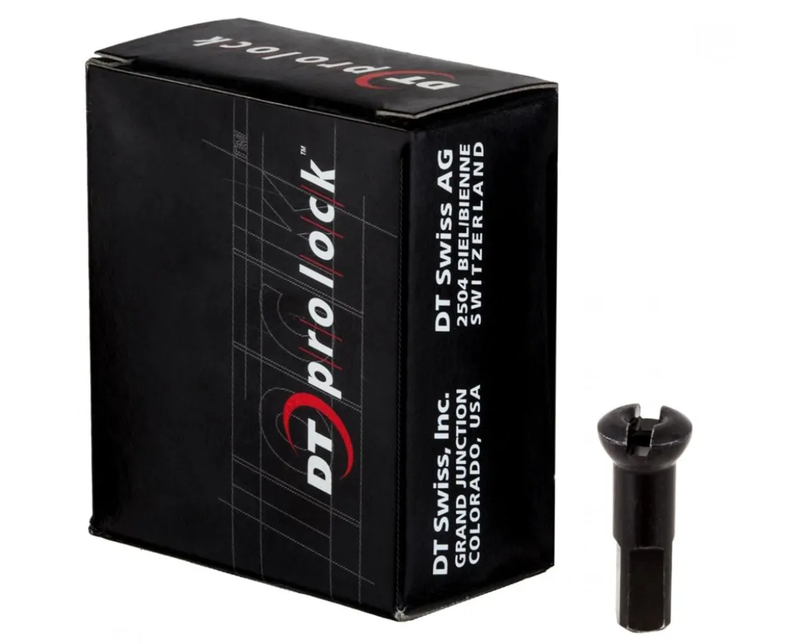 DT Swiss ProLock/ProHead Brass Nipples (Black) (2.0 x 14mm) (Box of 100)