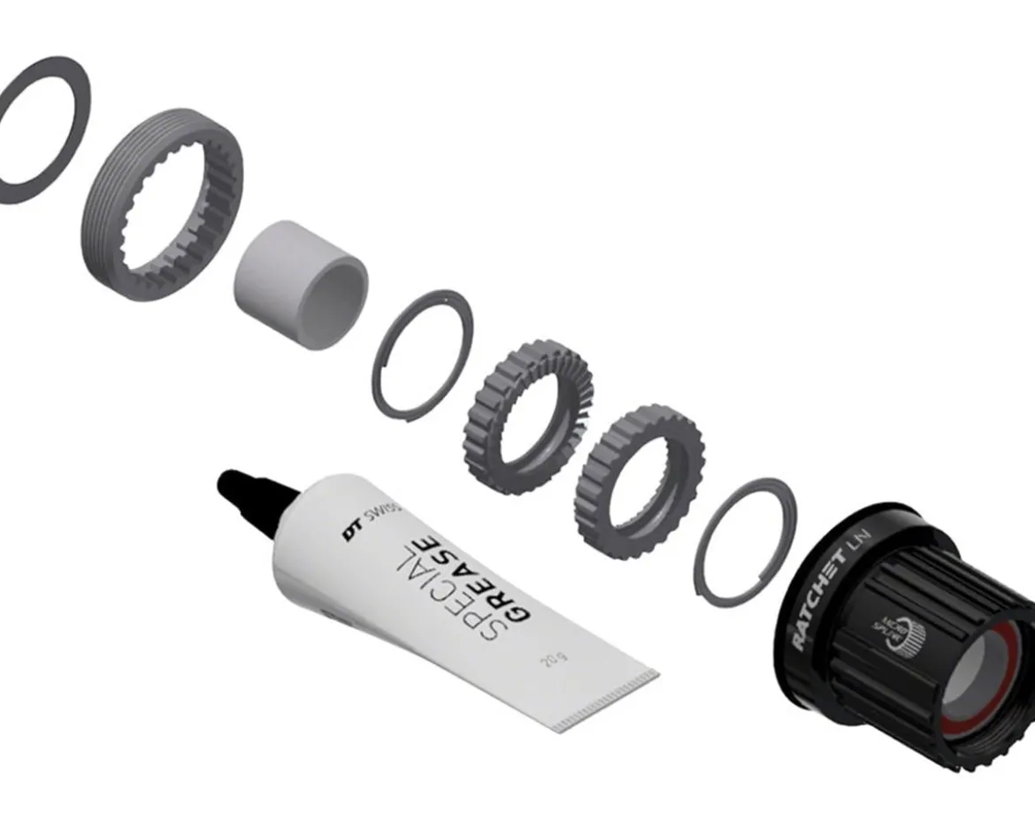 DT Swiss Ratchet LN Aluminum Freehub Upgrade Kit (Black) (36T) (Shimano Micro Spline)